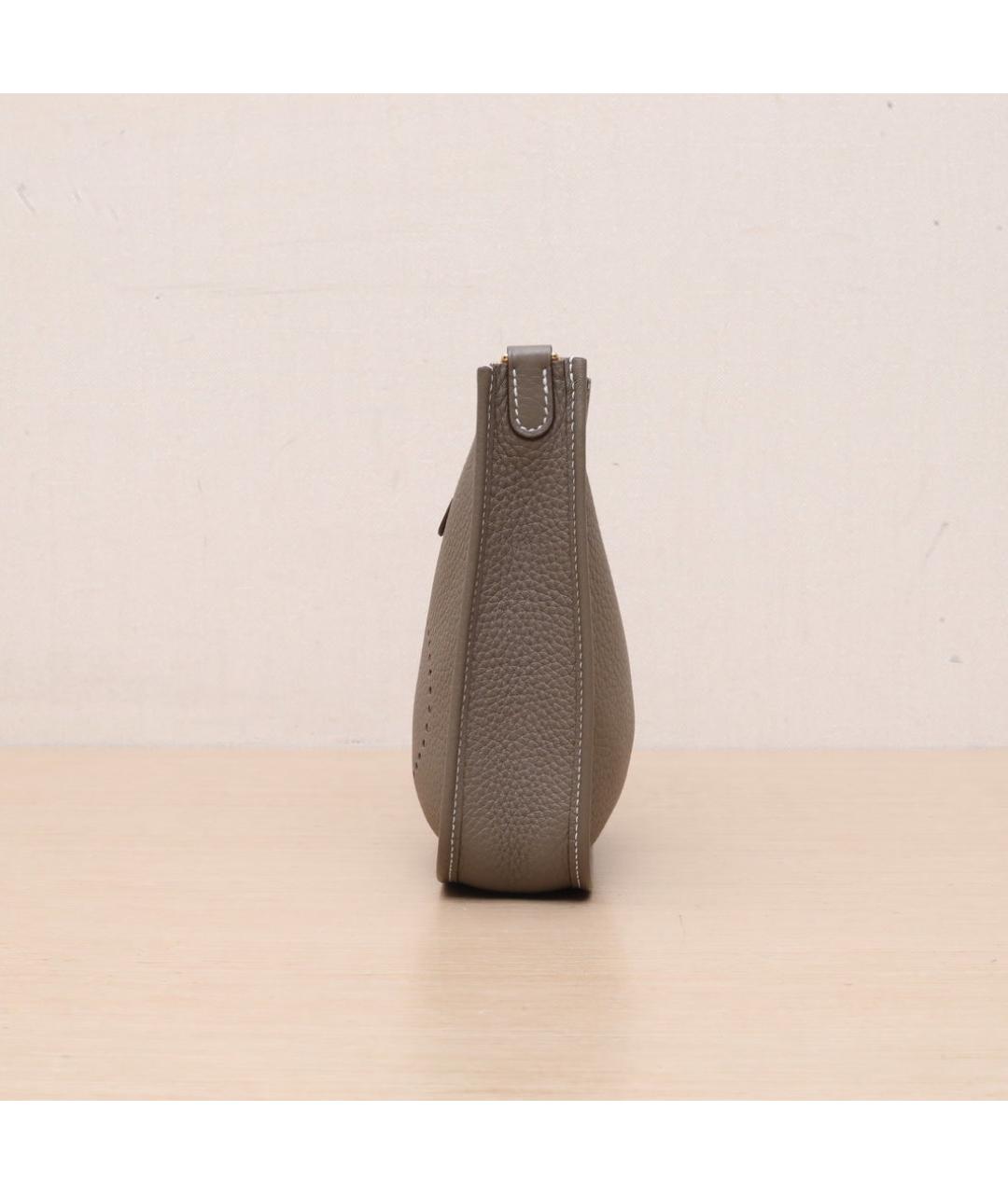 HERMES Коричневая кожаная сумка через плечо, фото 5