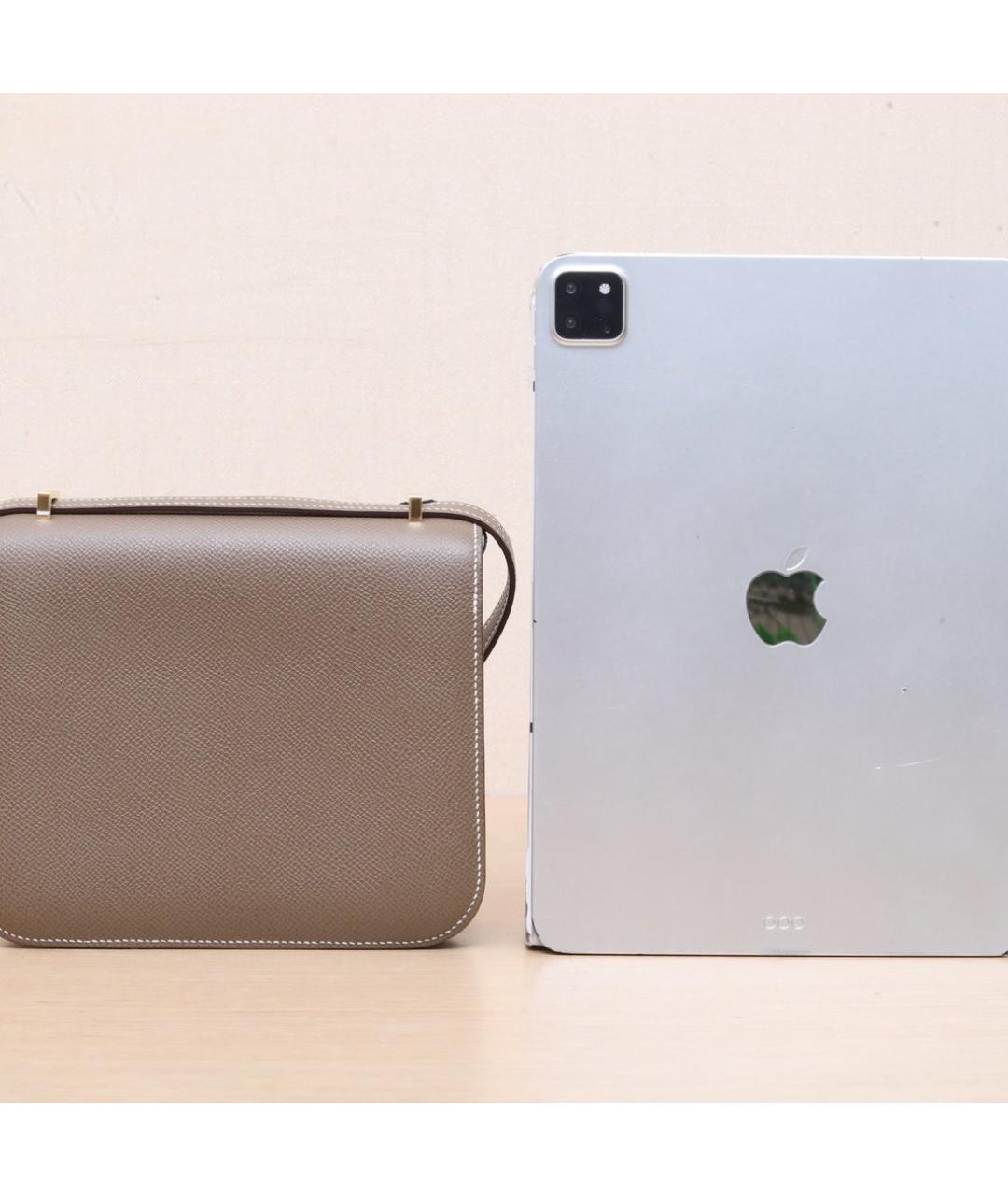 HERMES Коричневая кожаная сумка через плечо, фото 7