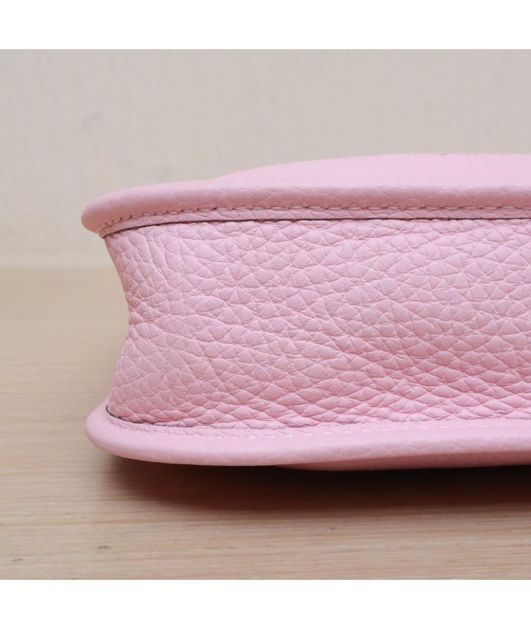 HERMES Розовая кожаная сумка через плечо, фото 9