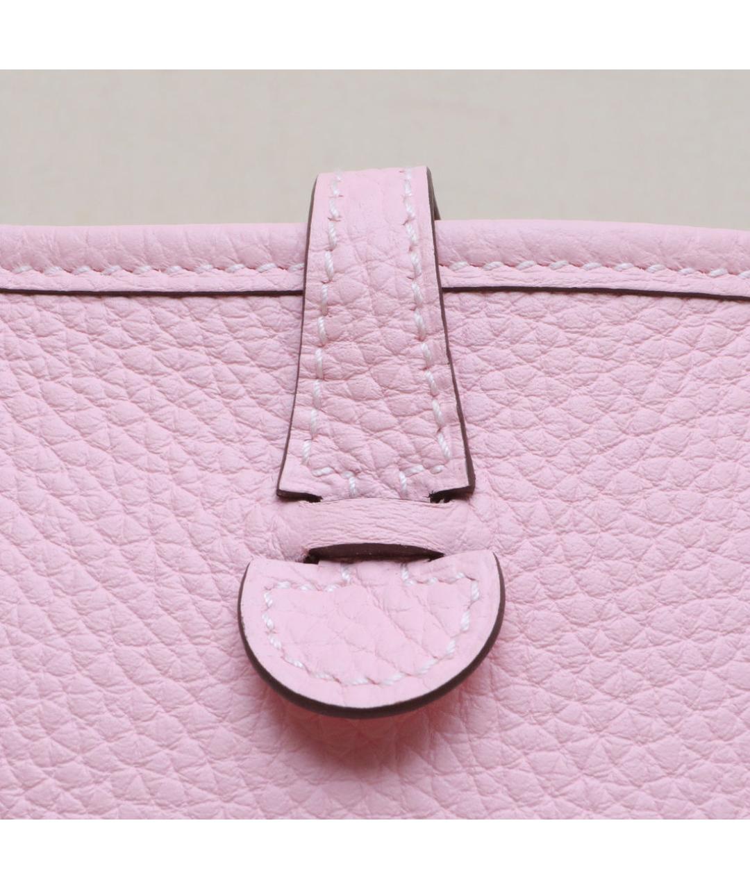HERMES Розовая кожаная сумка через плечо, фото 8