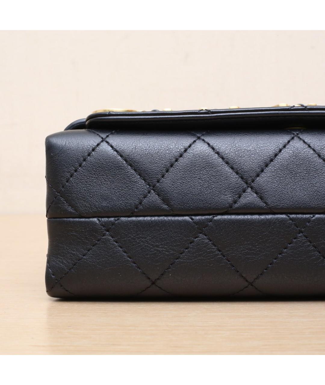 CHANEL Черная кожаная сумка через плечо, фото 9