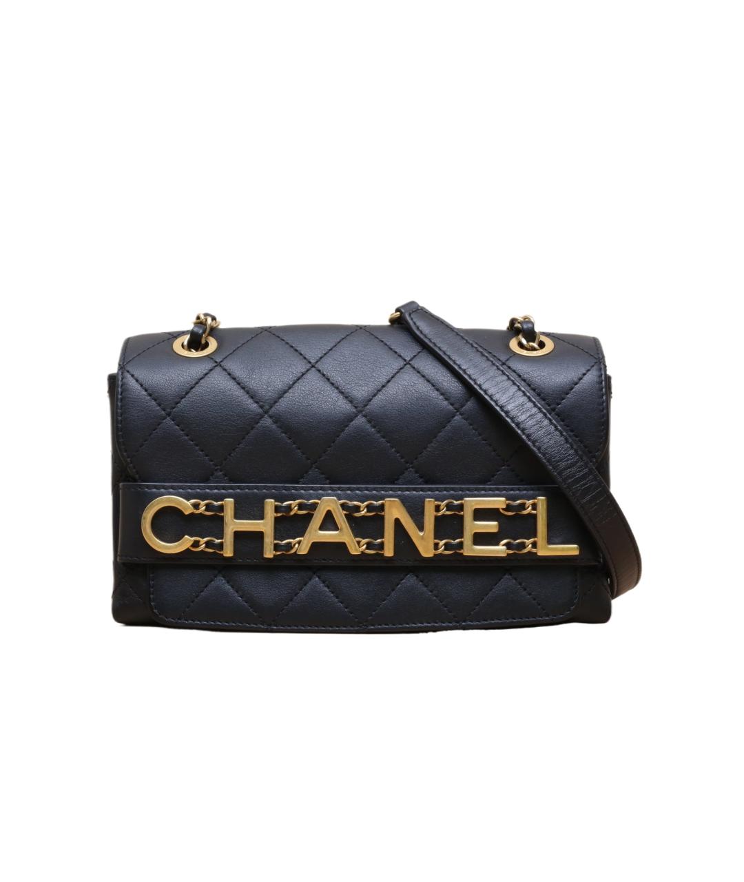 CHANEL Черная кожаная сумка через плечо, фото 1