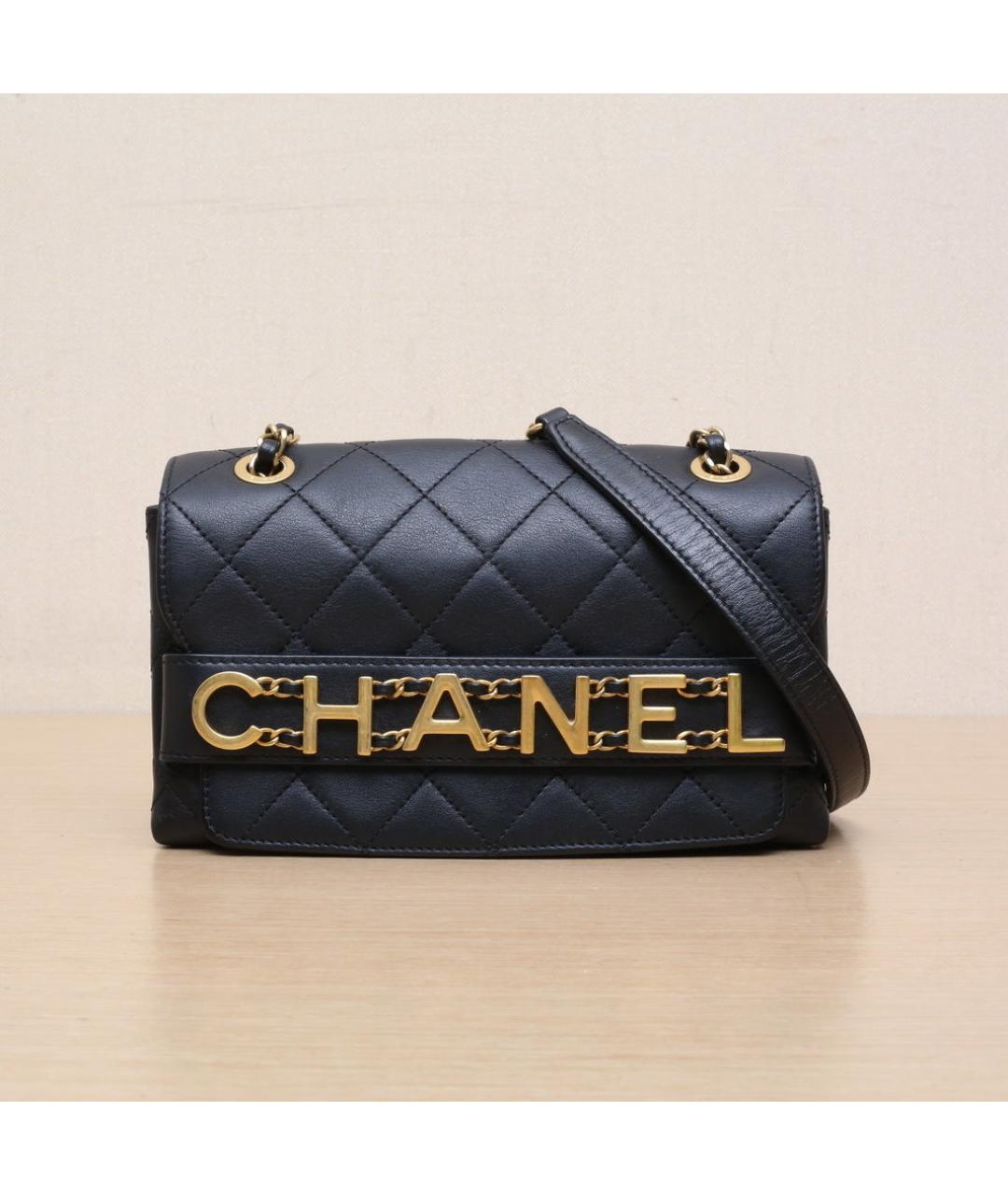 CHANEL Черная кожаная сумка через плечо, фото 3