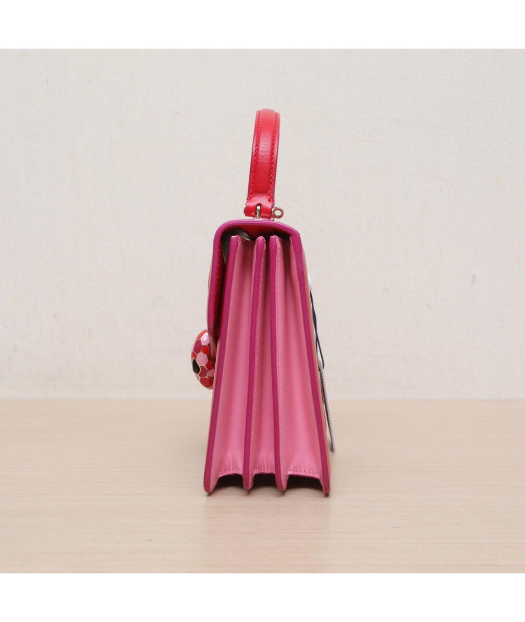 BVLGARI Красная кожаная сумка через плечо, фото 5