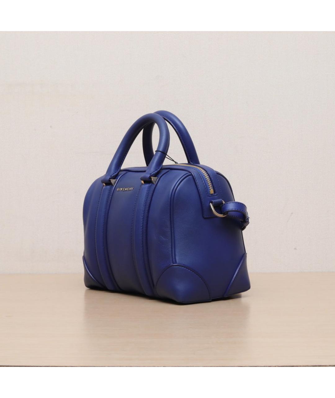 GIVENCHY Темно-синяя кожаная сумка через плечо, фото 4