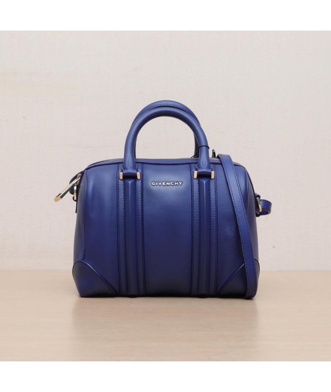 GIVENCHY Темно-синяя кожаная сумка через плечо, фото 2