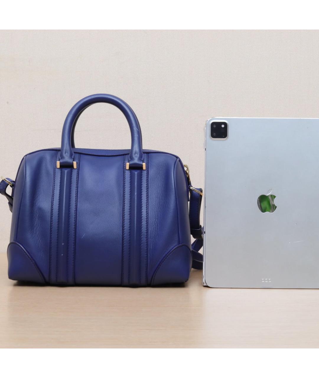 GIVENCHY Темно-синяя кожаная сумка через плечо, фото 7