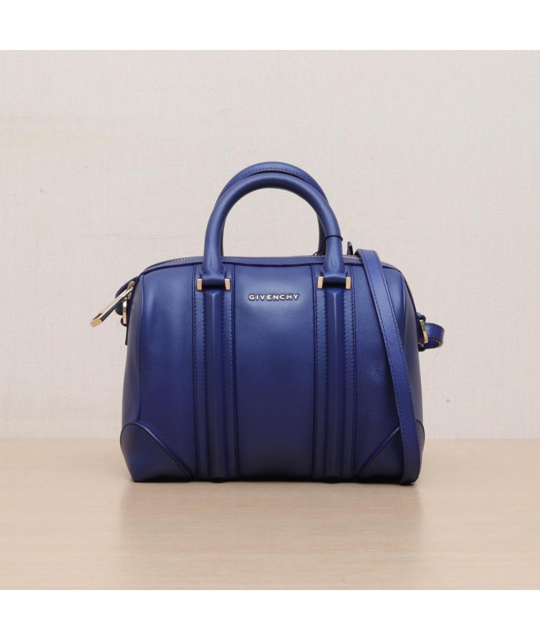 GIVENCHY Темно-синяя кожаная сумка через плечо, фото 3