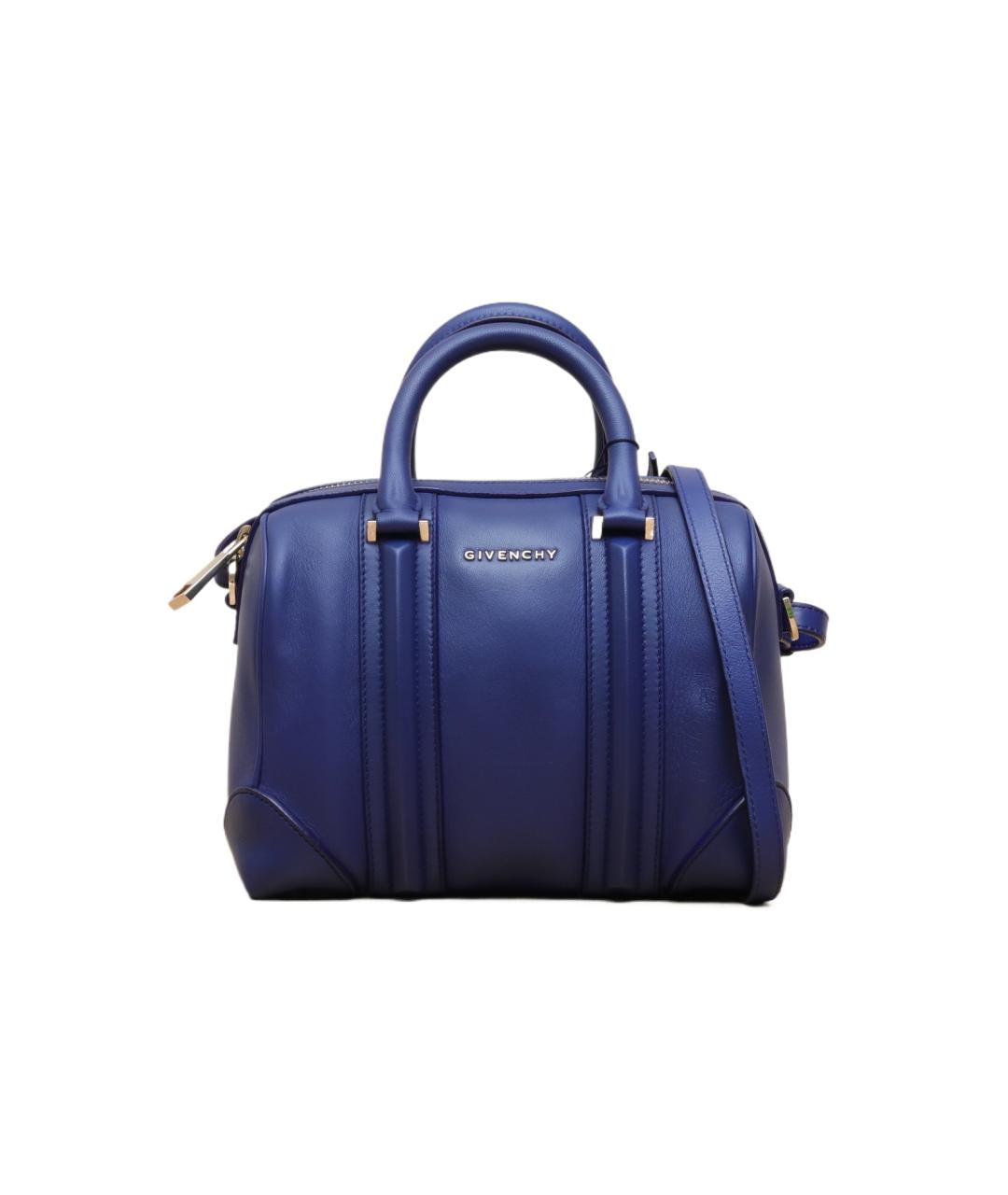 GIVENCHY Темно-синяя кожаная сумка через плечо, фото 1