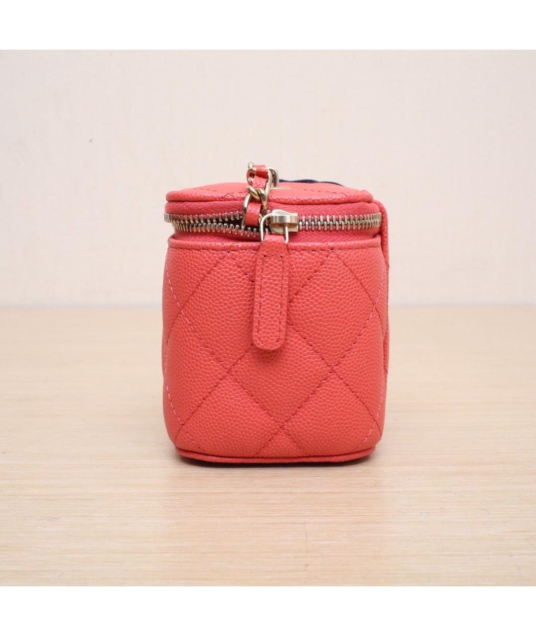 CHANEL Красная кожаная сумка через плечо, фото 5