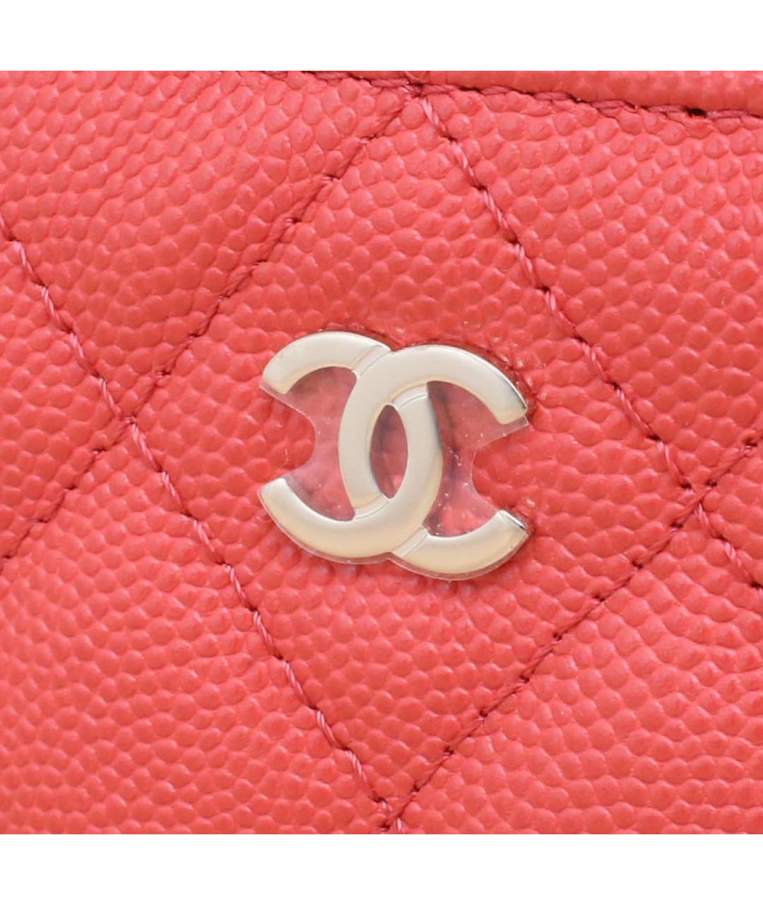 CHANEL Красная кожаная сумка через плечо, фото 8