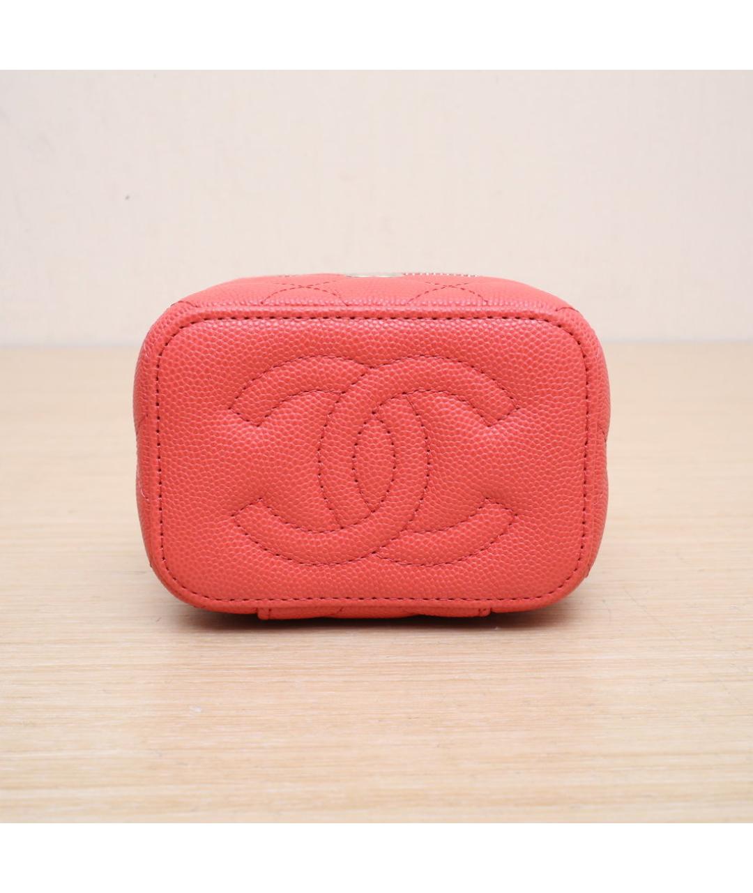 CHANEL Красная кожаная сумка через плечо, фото 9