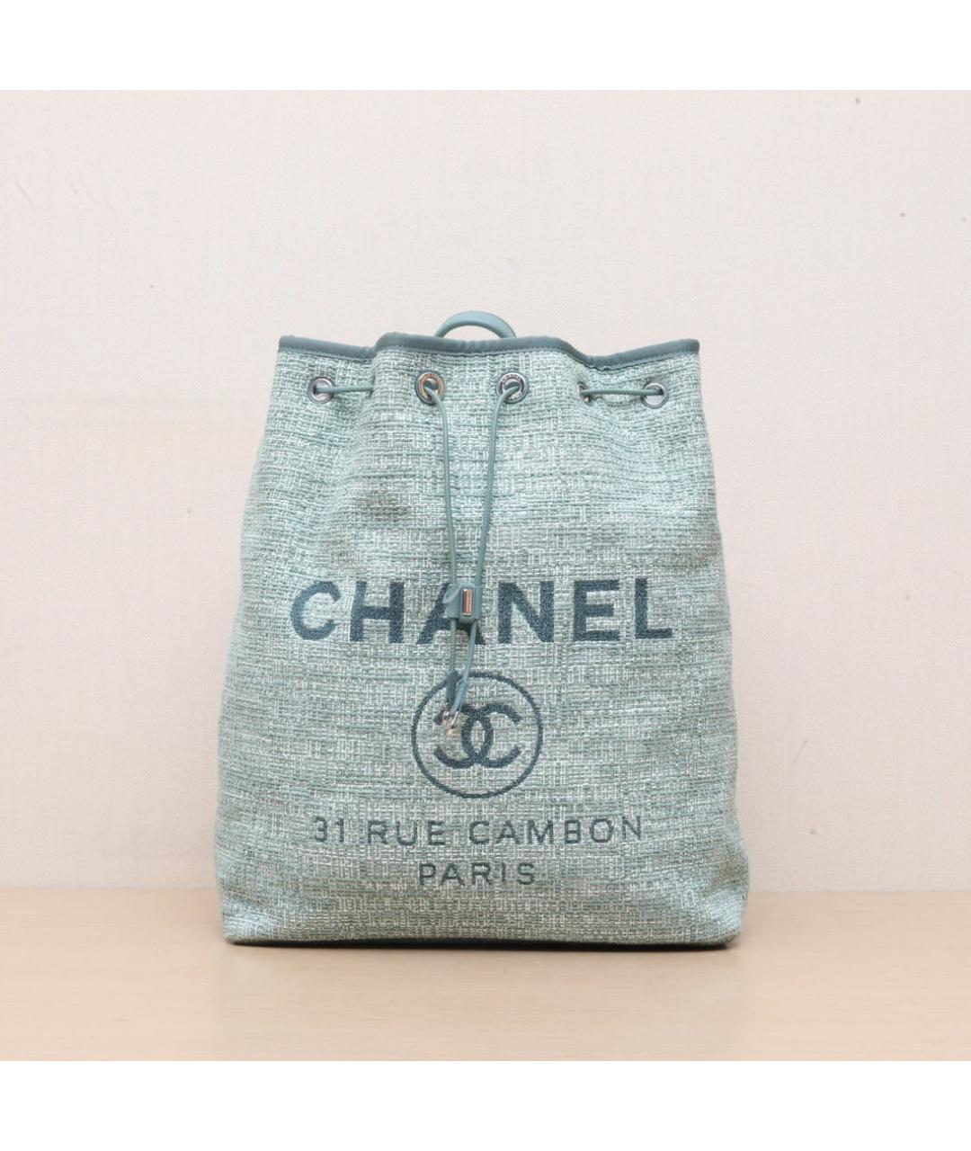 CHANEL Зеленый рюкзак, фото 3