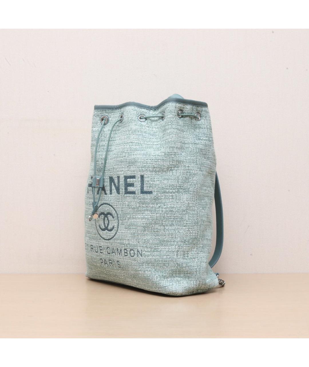 CHANEL Зеленый рюкзак, фото 4