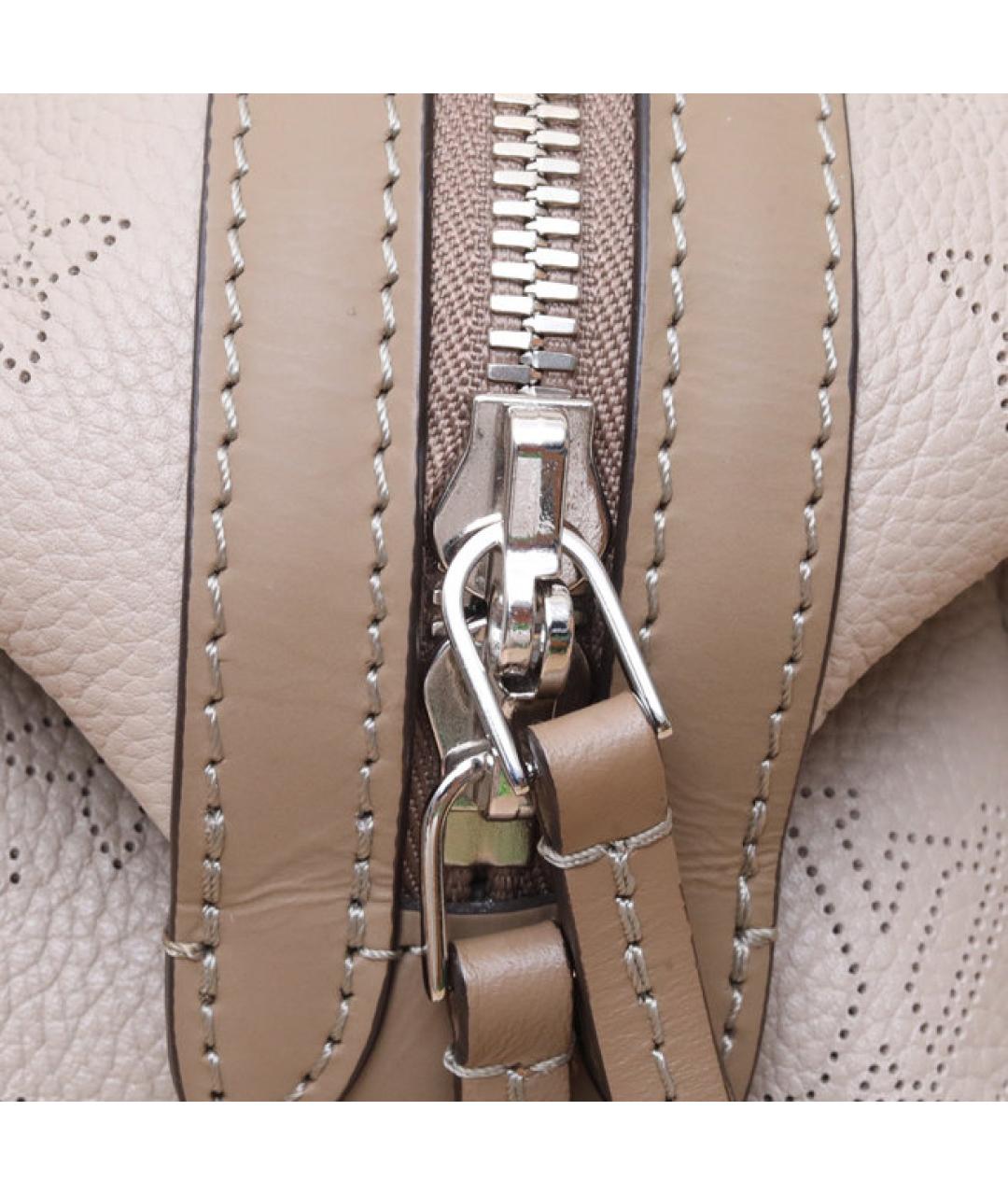 LOUIS VUITTON Серая кожаная сумка через плечо, фото 8