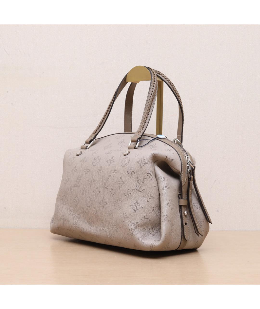 LOUIS VUITTON Серая кожаная сумка через плечо, фото 4