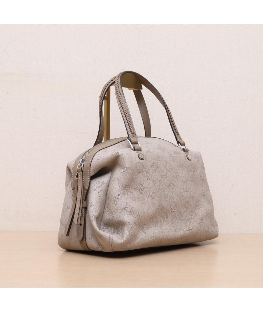 LOUIS VUITTON Серая кожаная сумка через плечо, фото 6