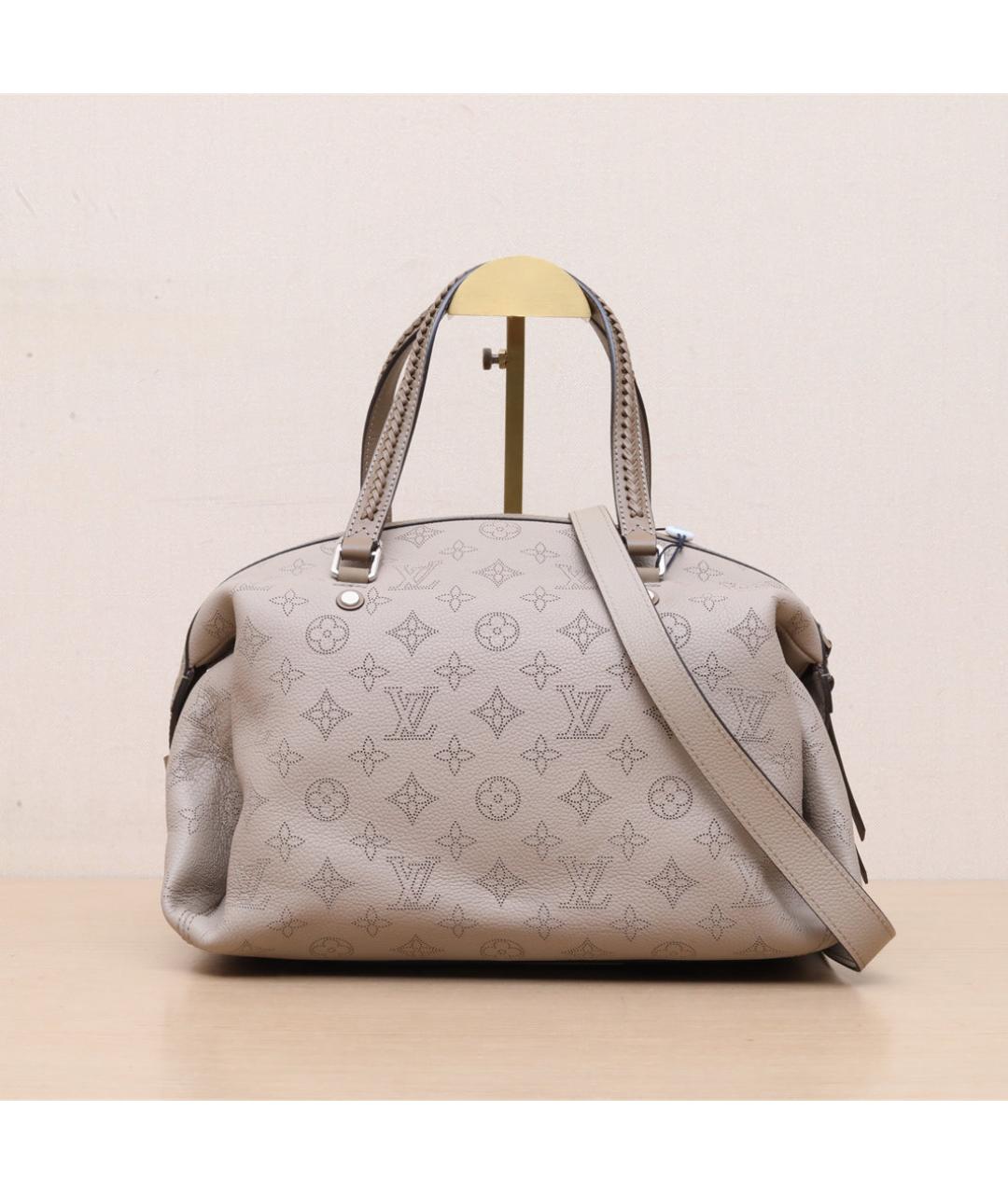 LOUIS VUITTON Серая кожаная сумка через плечо, фото 3