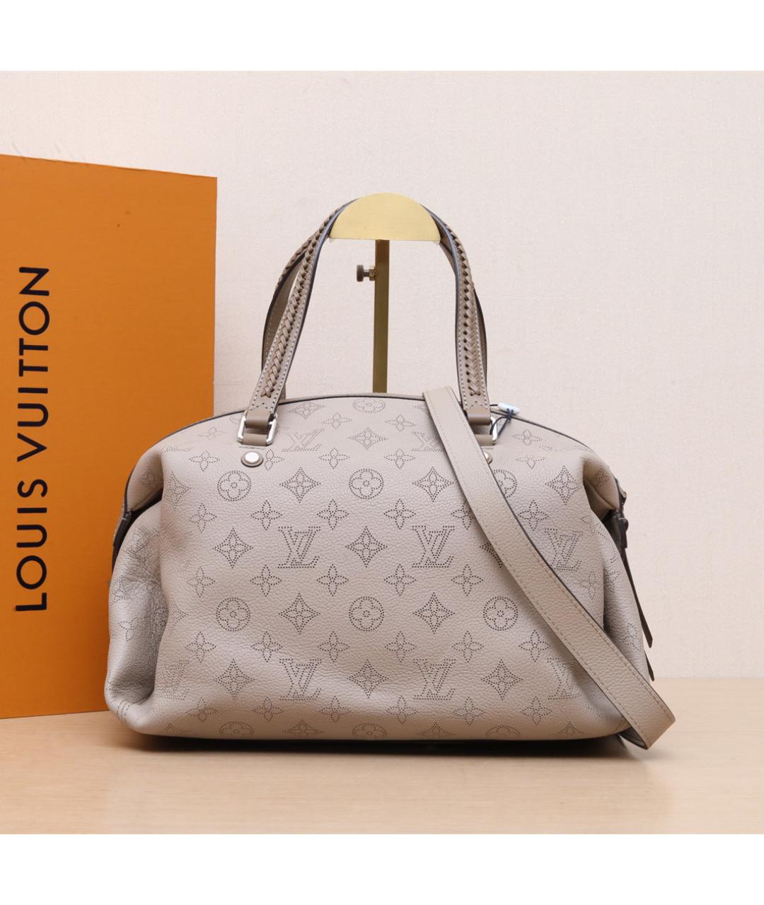 LOUIS VUITTON Серая кожаная сумка через плечо, фото 2