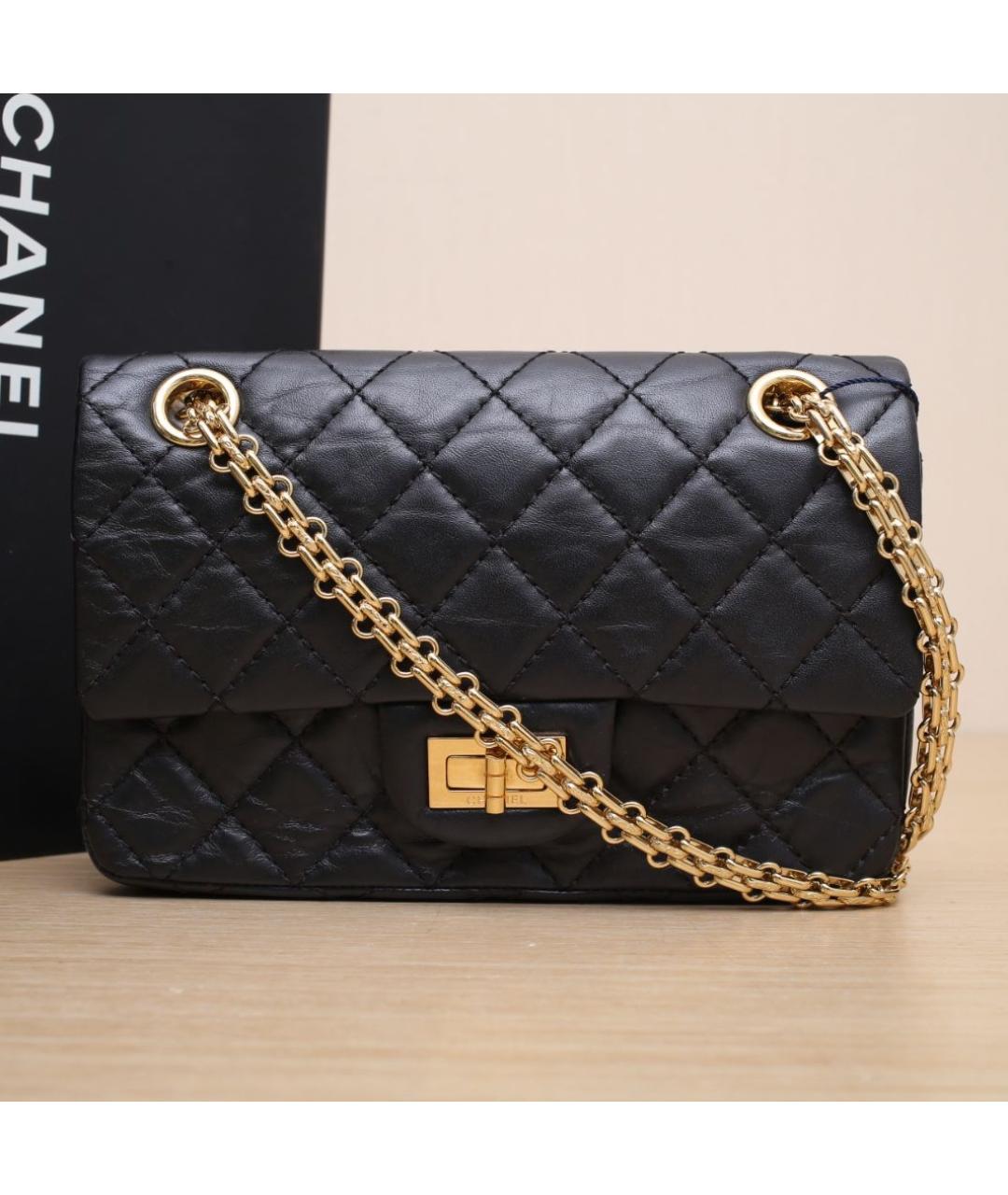 CHANEL Черная кожаная сумка через плечо, фото 2