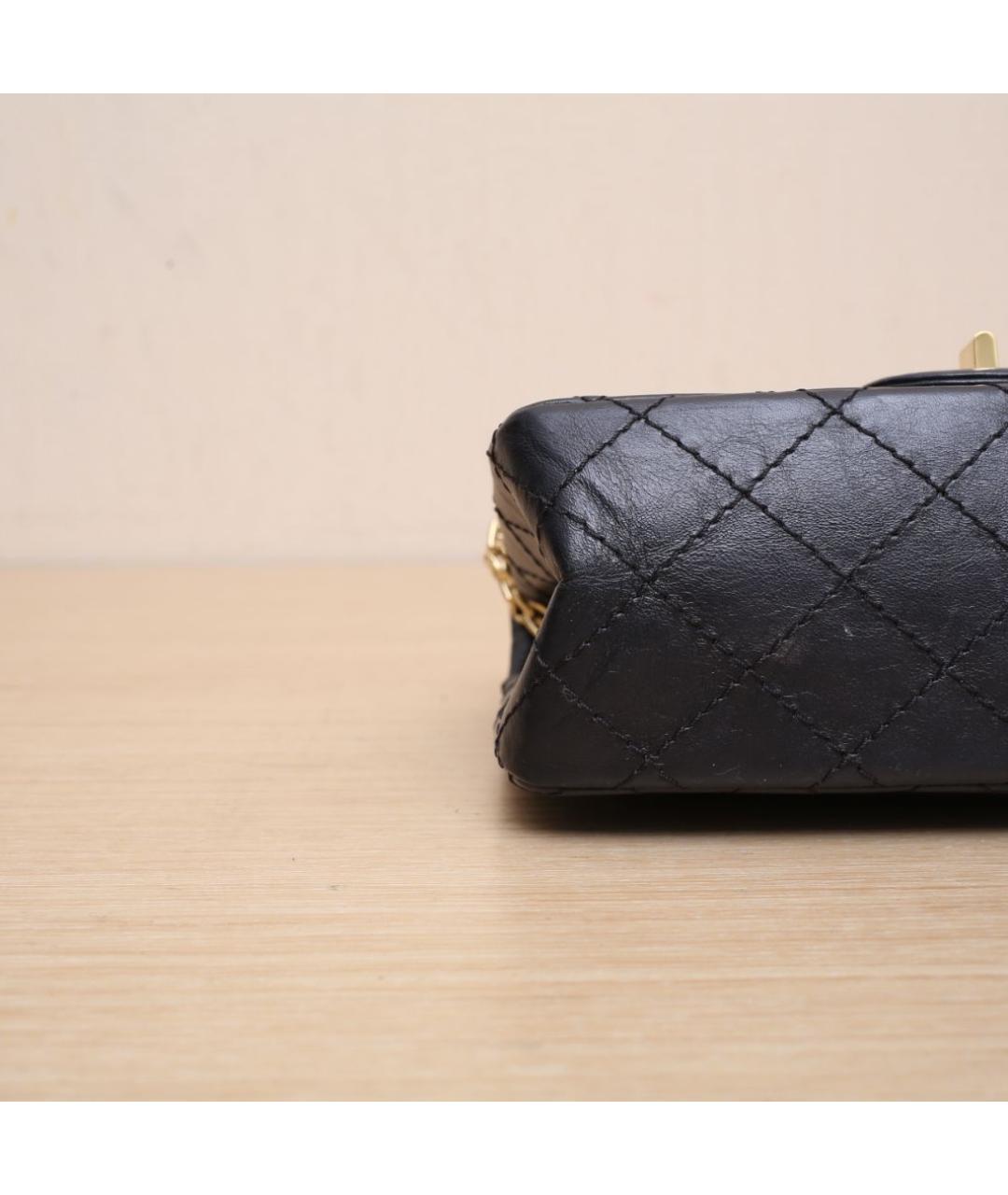 CHANEL Черная кожаная сумка через плечо, фото 9