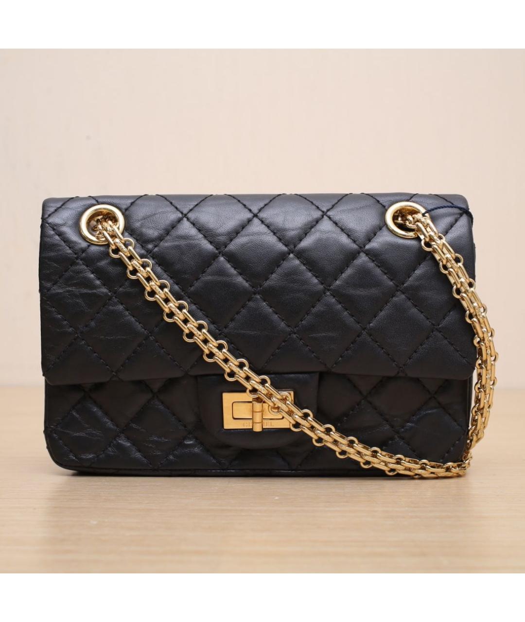 CHANEL Черная кожаная сумка через плечо, фото 3