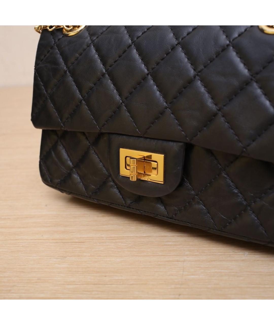 CHANEL Черная кожаная сумка через плечо, фото 8