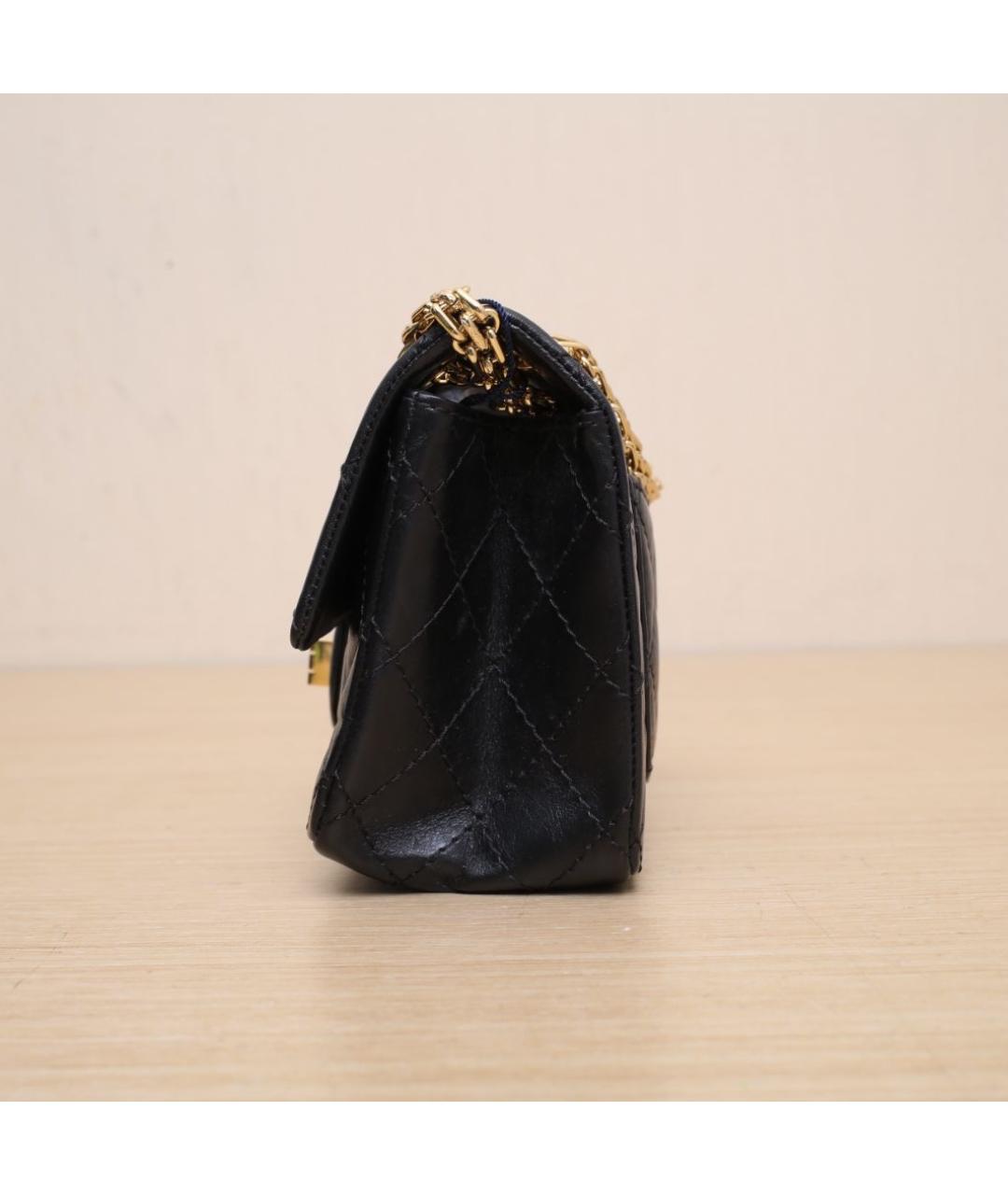 CHANEL Черная кожаная сумка через плечо, фото 5