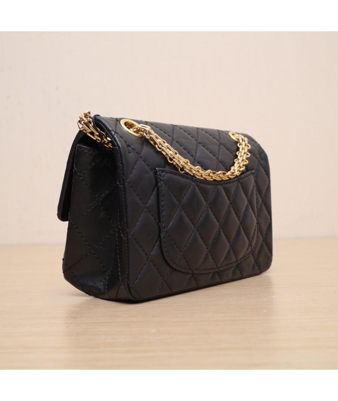 CHANEL Черная кожаная сумка через плечо, фото 6
