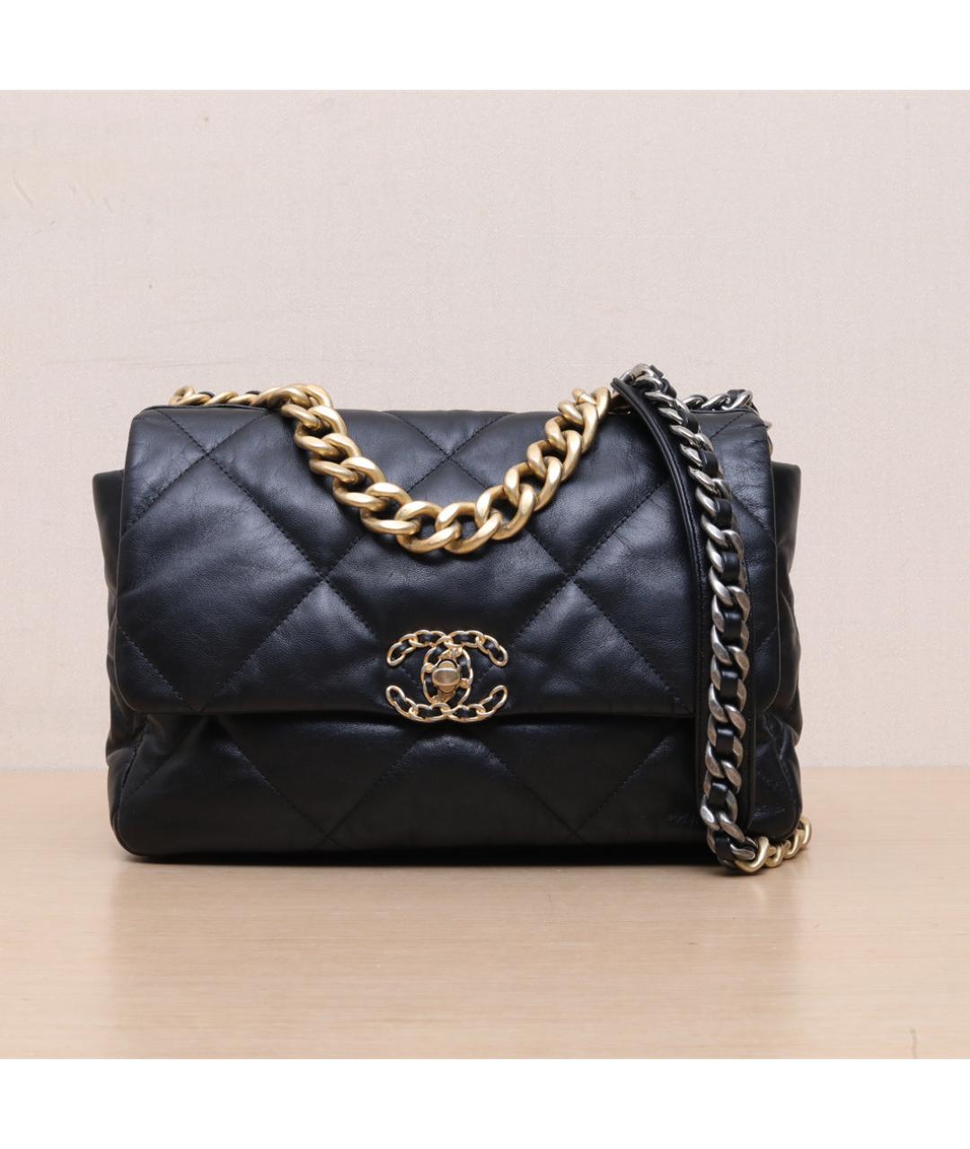 CHANEL Черная кожаная сумка через плечо, фото 3