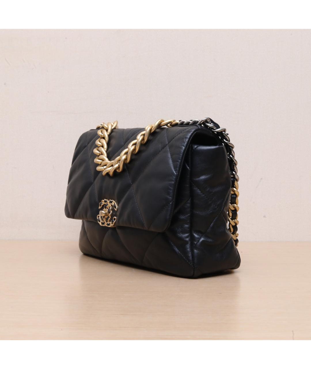 CHANEL Черная кожаная сумка через плечо, фото 4