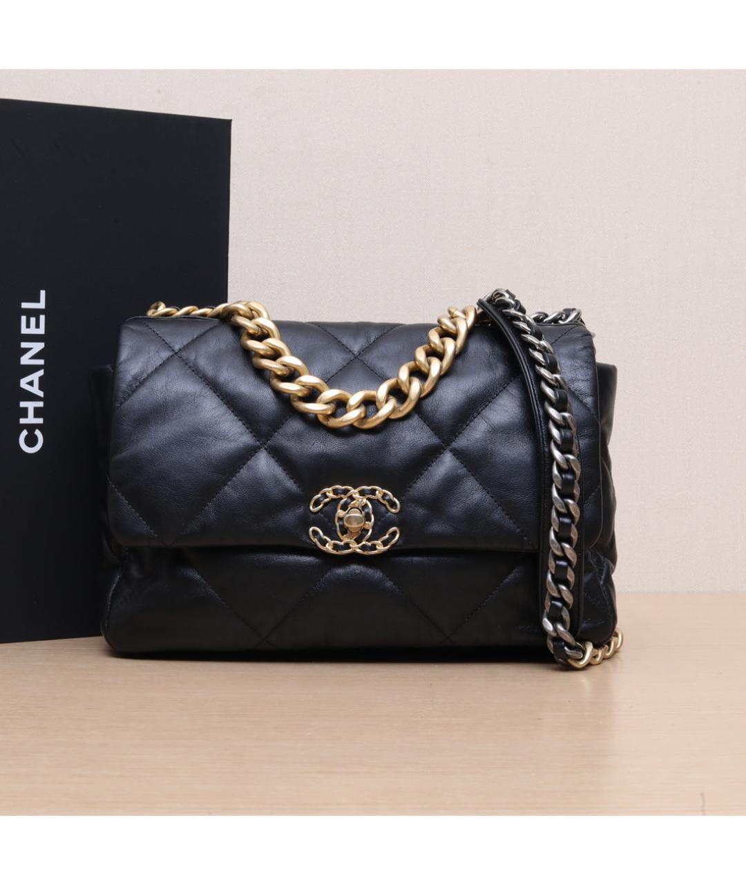 CHANEL Черная кожаная сумка через плечо, фото 2