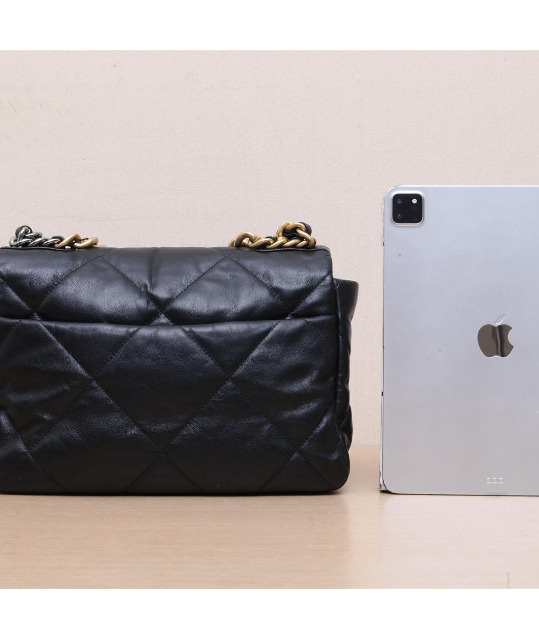 CHANEL Черная кожаная сумка через плечо, фото 7