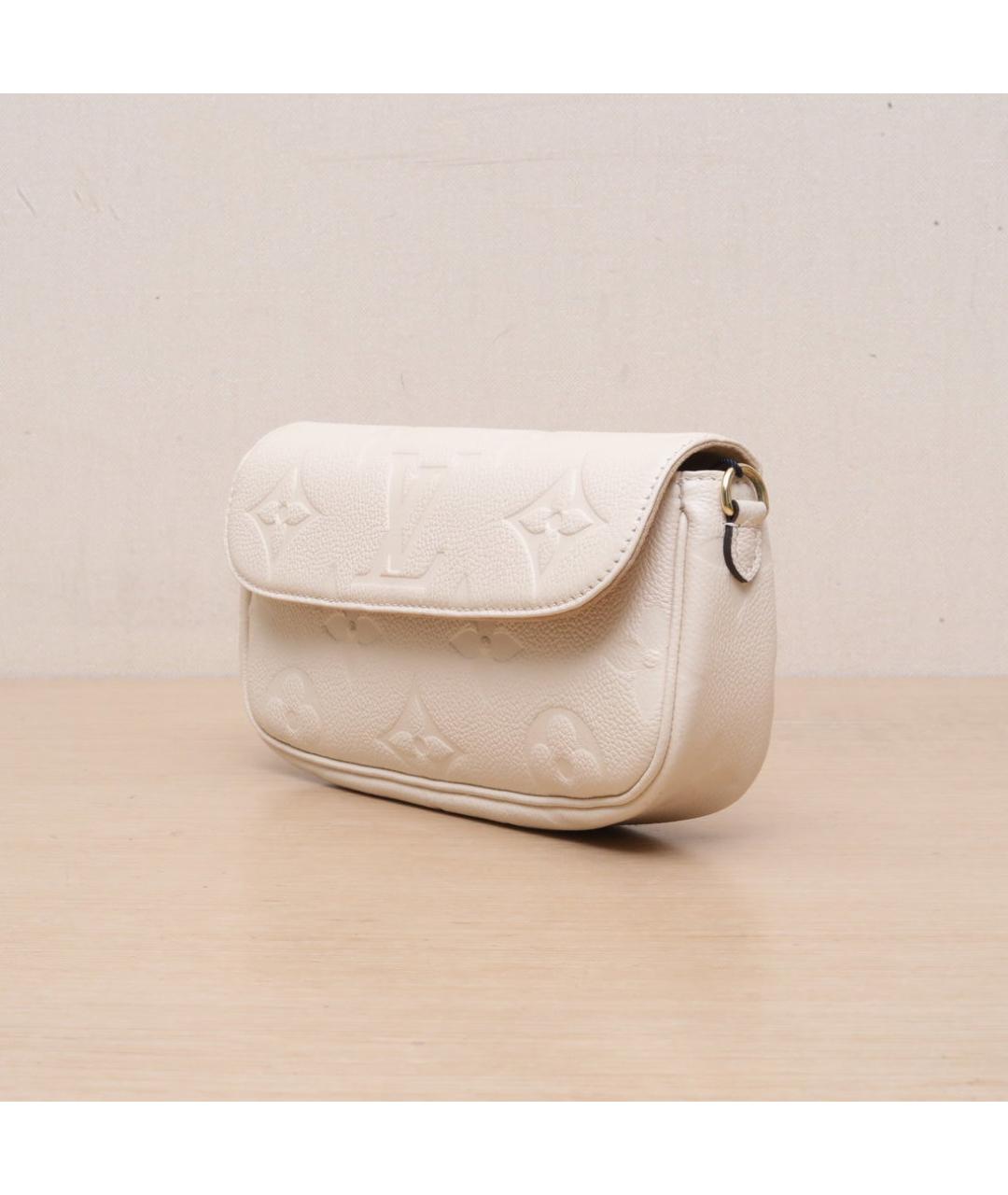 LOUIS VUITTON Белая кожаная сумка через плечо, фото 4