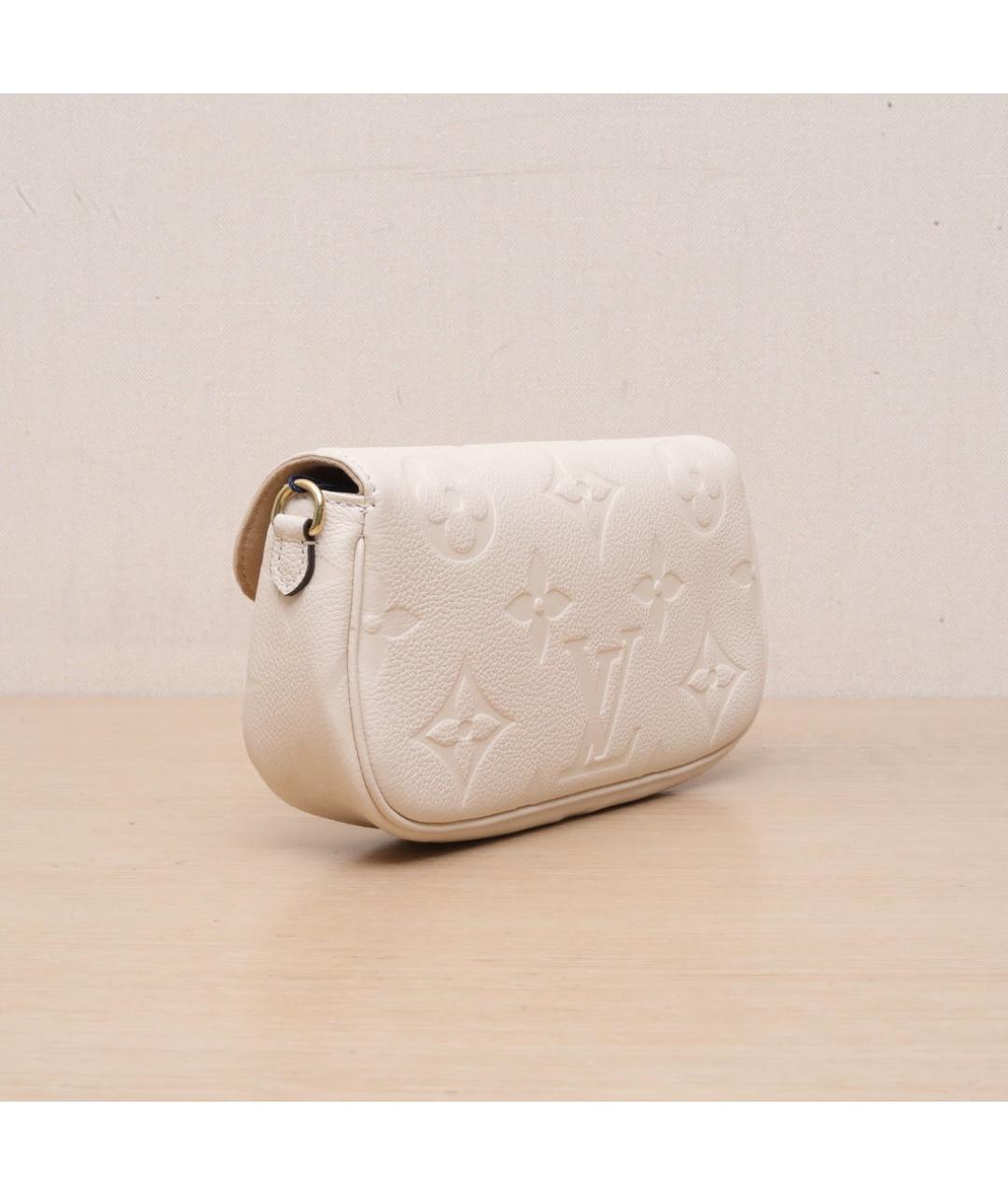 LOUIS VUITTON Белая кожаная сумка через плечо, фото 6