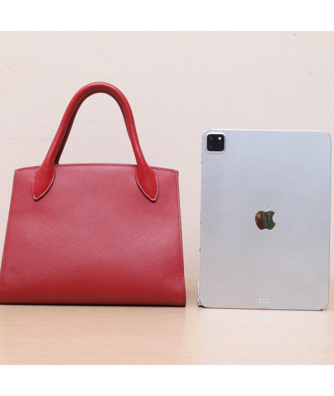 PRADA Красная кожаная сумка через плечо, фото 7