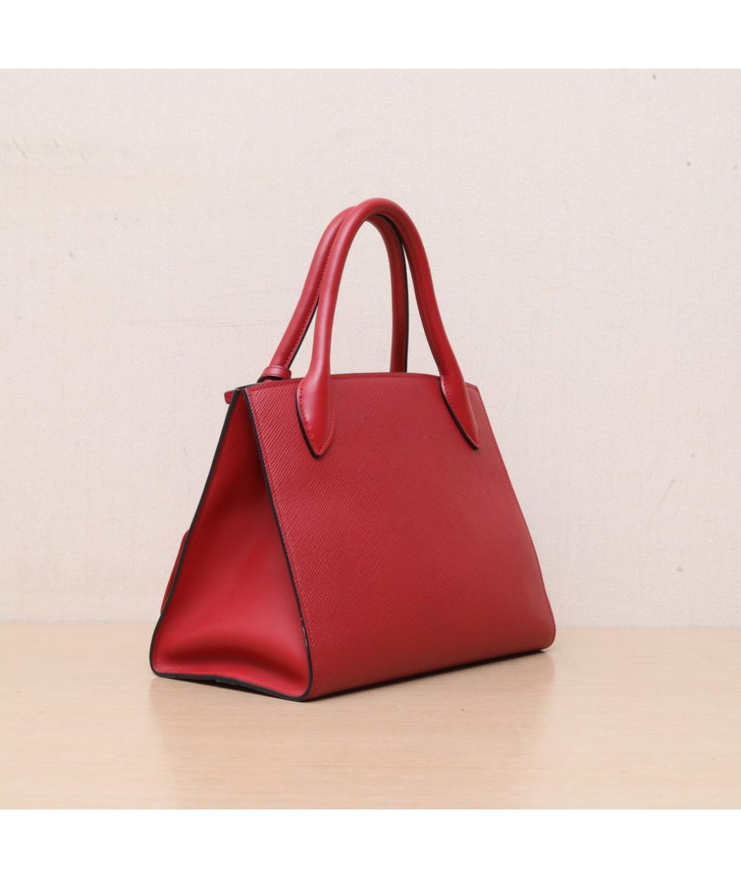 PRADA Красная кожаная сумка через плечо, фото 6