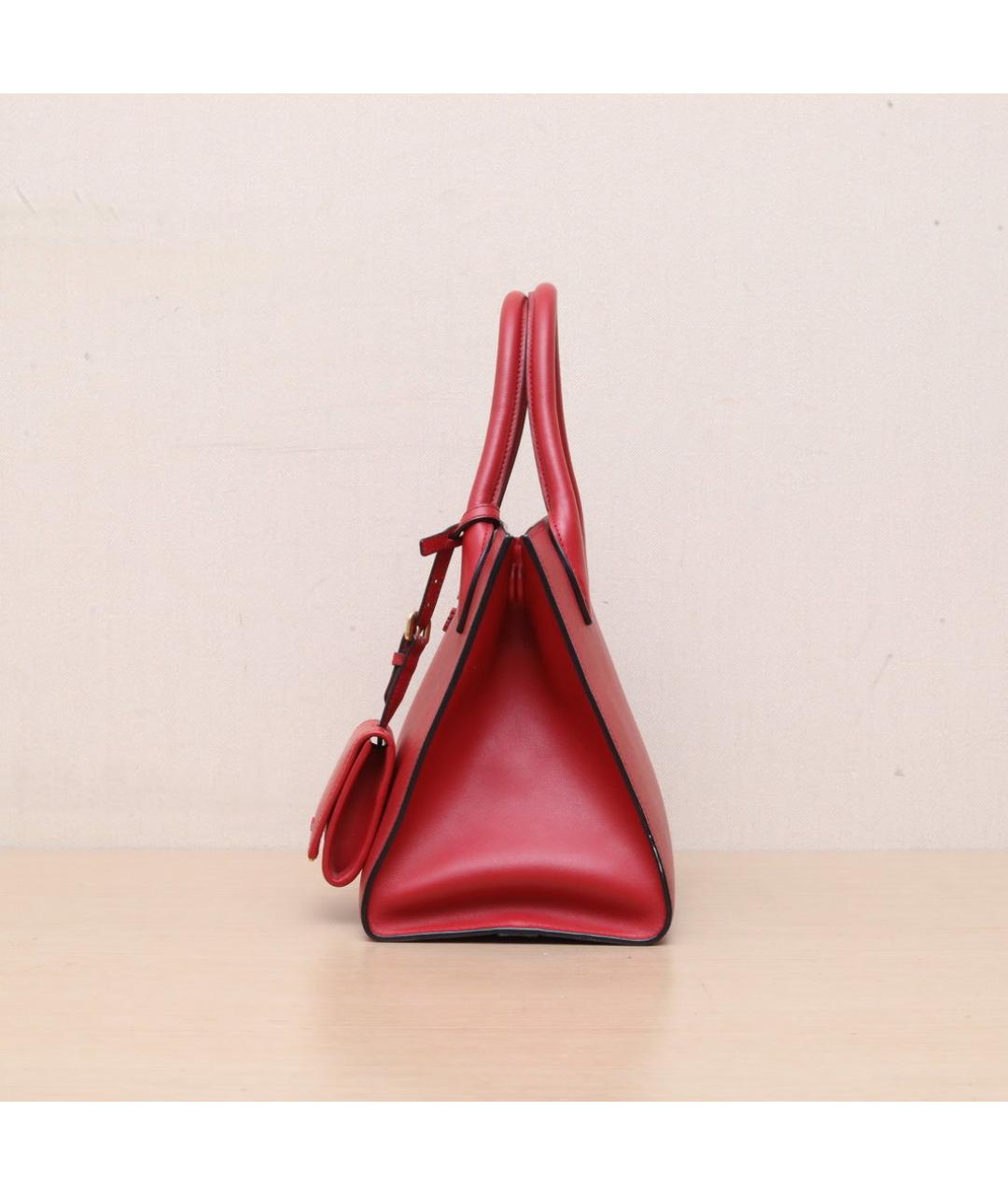 PRADA Красная кожаная сумка через плечо, фото 5