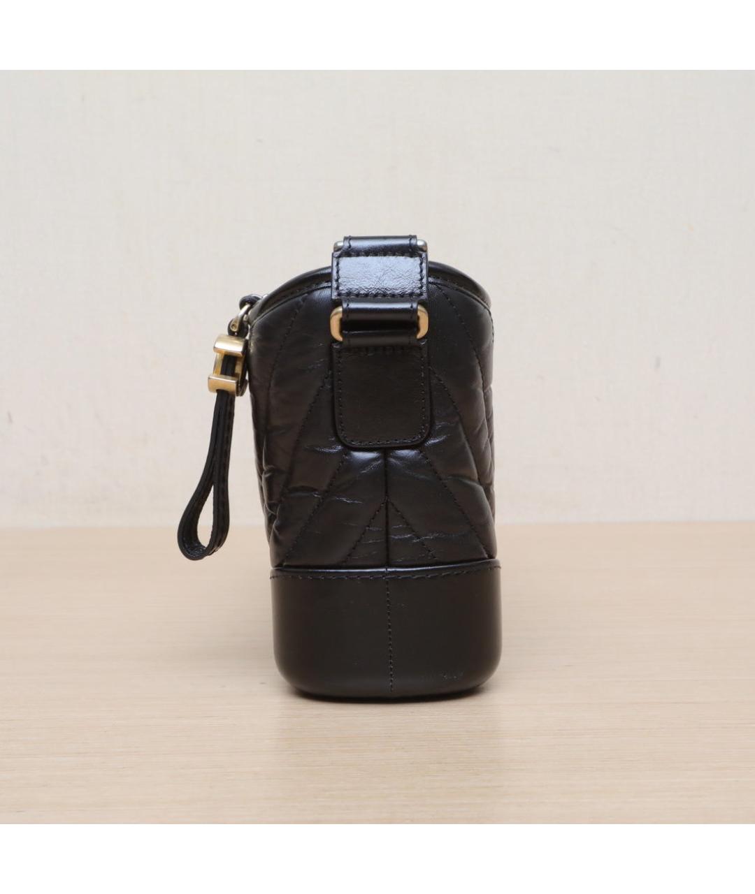 CHANEL Черная кожаная сумка через плечо, фото 5