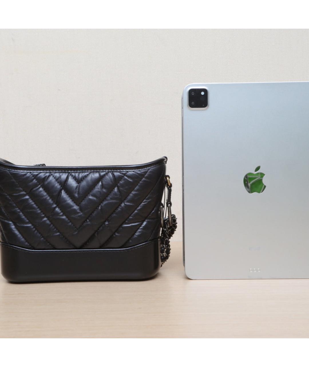 CHANEL Черная кожаная сумка через плечо, фото 7