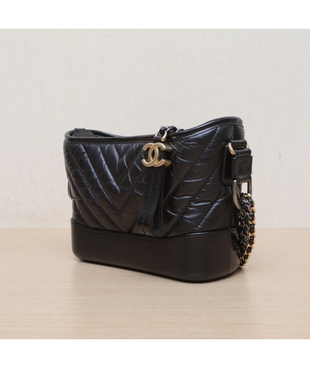 CHANEL Черная кожаная сумка через плечо, фото 4