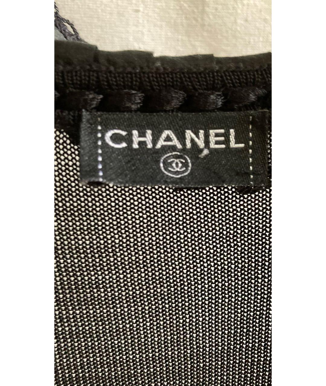 CHANEL PRE-OWNED Черный вискозный жакет/пиджак, фото 4