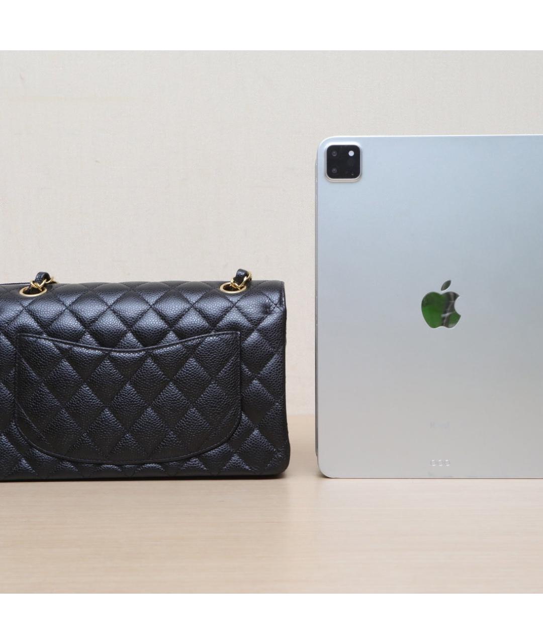 CHANEL Черная кожаная сумка через плечо, фото 7