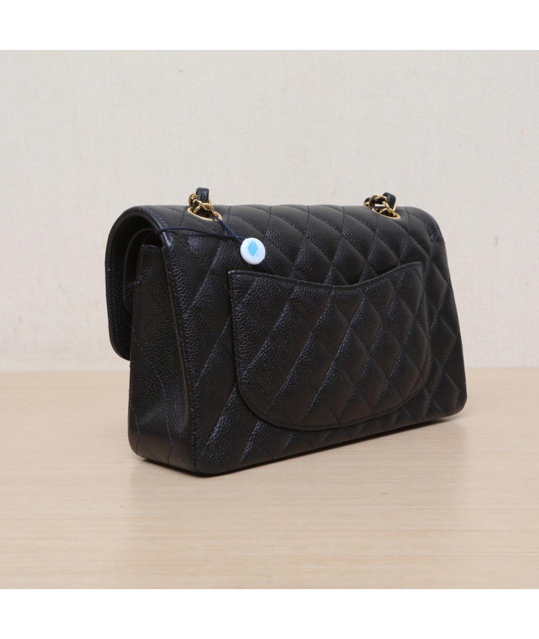 CHANEL Черная кожаная сумка через плечо, фото 6