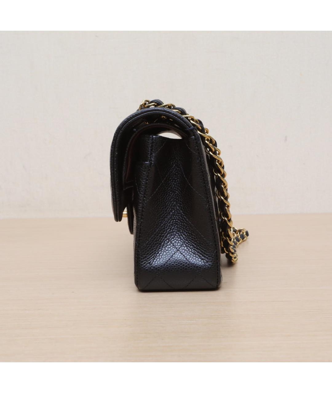 CHANEL Черная кожаная сумка через плечо, фото 5