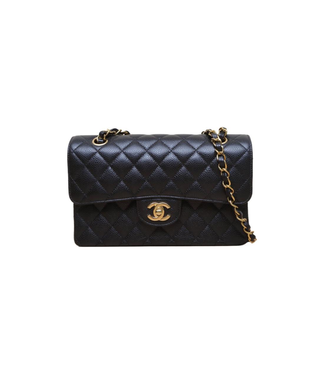 CHANEL Черная кожаная сумка через плечо, фото 1