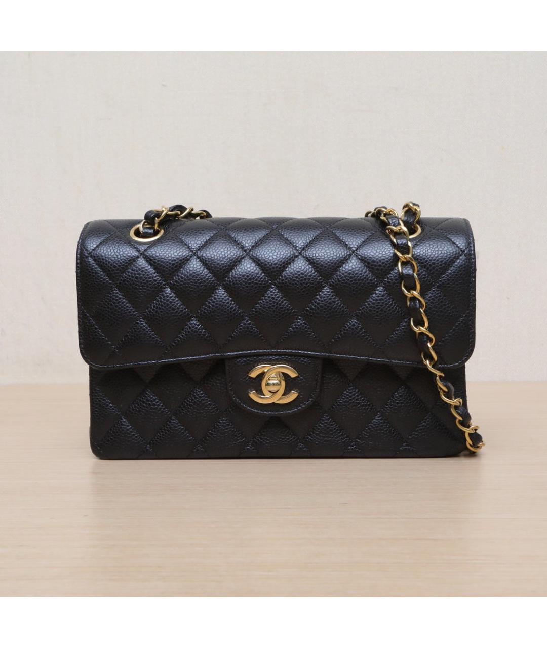 CHANEL Черная кожаная сумка через плечо, фото 3