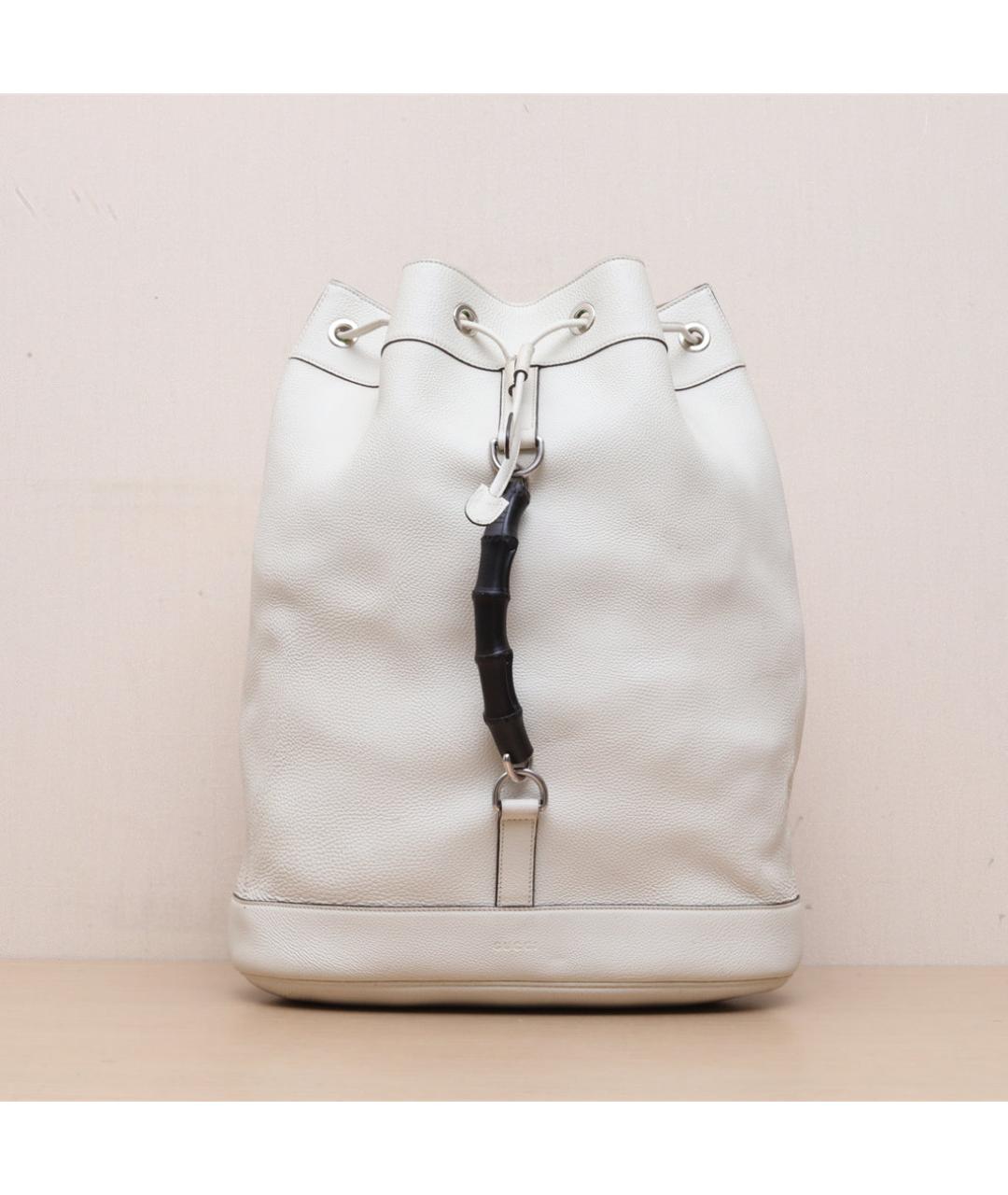 GUCCI Белый кожаный рюкзак, фото 3
