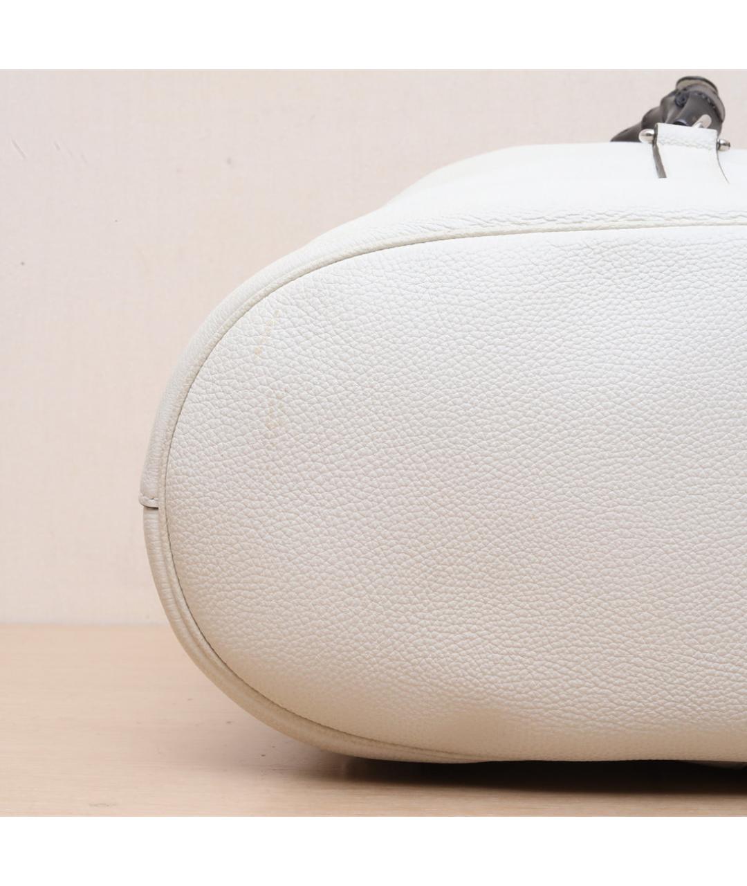 GUCCI Белый кожаный рюкзак, фото 9