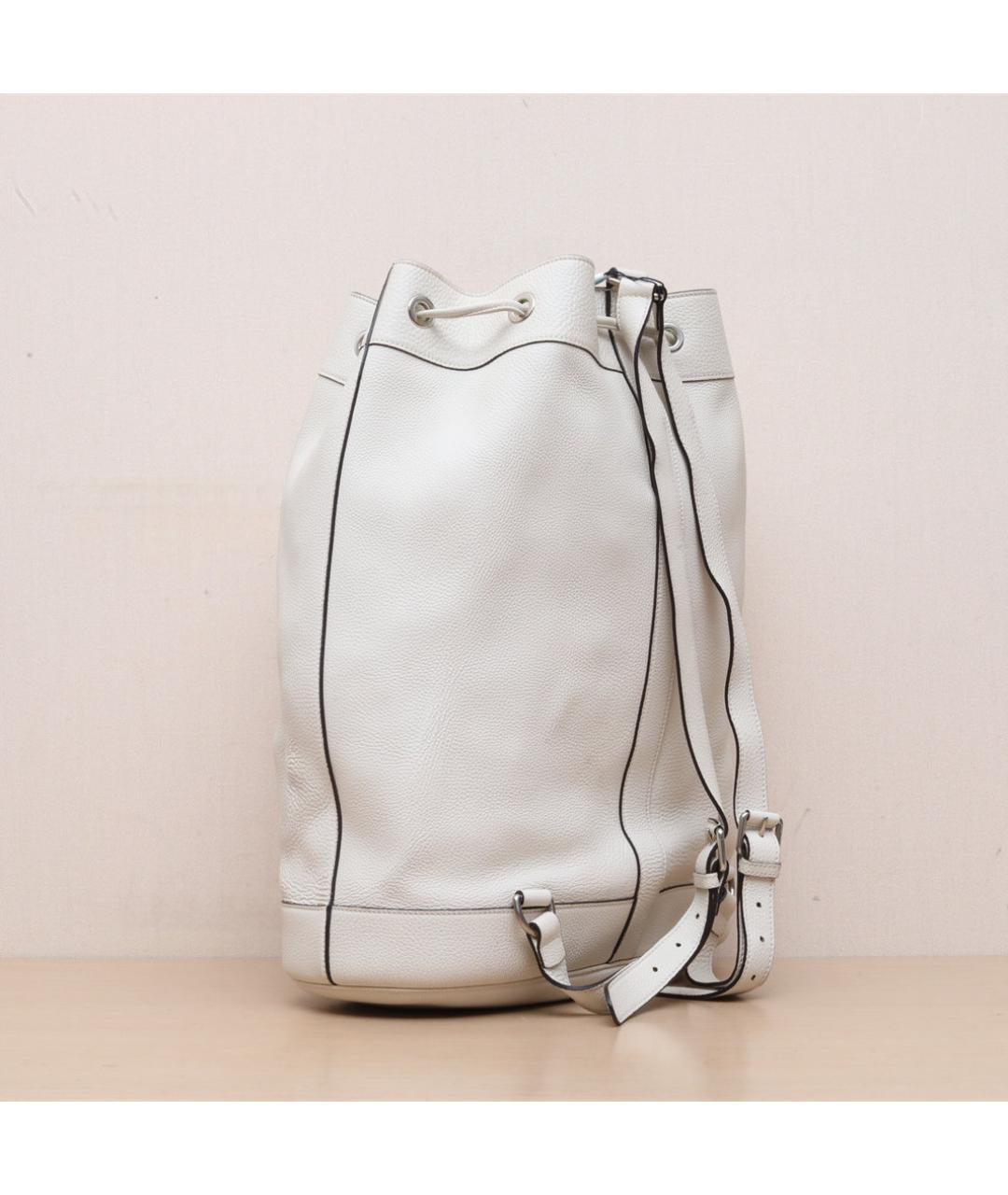 GUCCI Белый кожаный рюкзак, фото 6